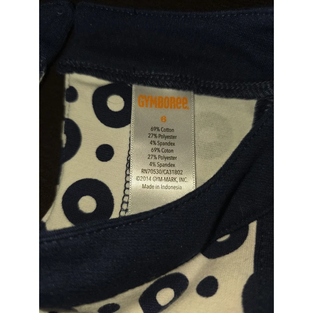 Gymboree parisian‎ afternoon navy white dress size 6
